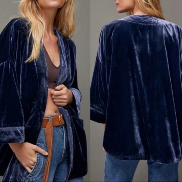 Anthropologie Other - Anthropologie Midnight Blue Kimono